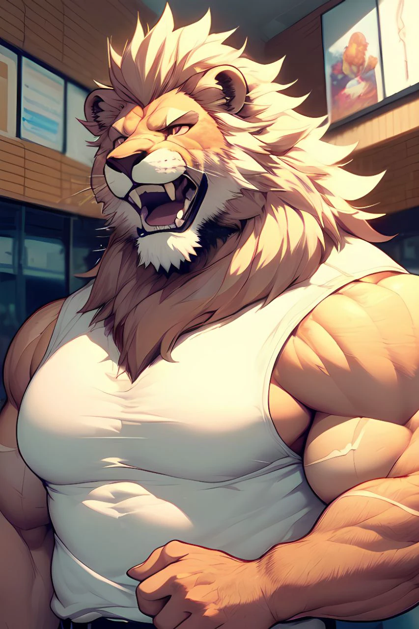Muscular Lion