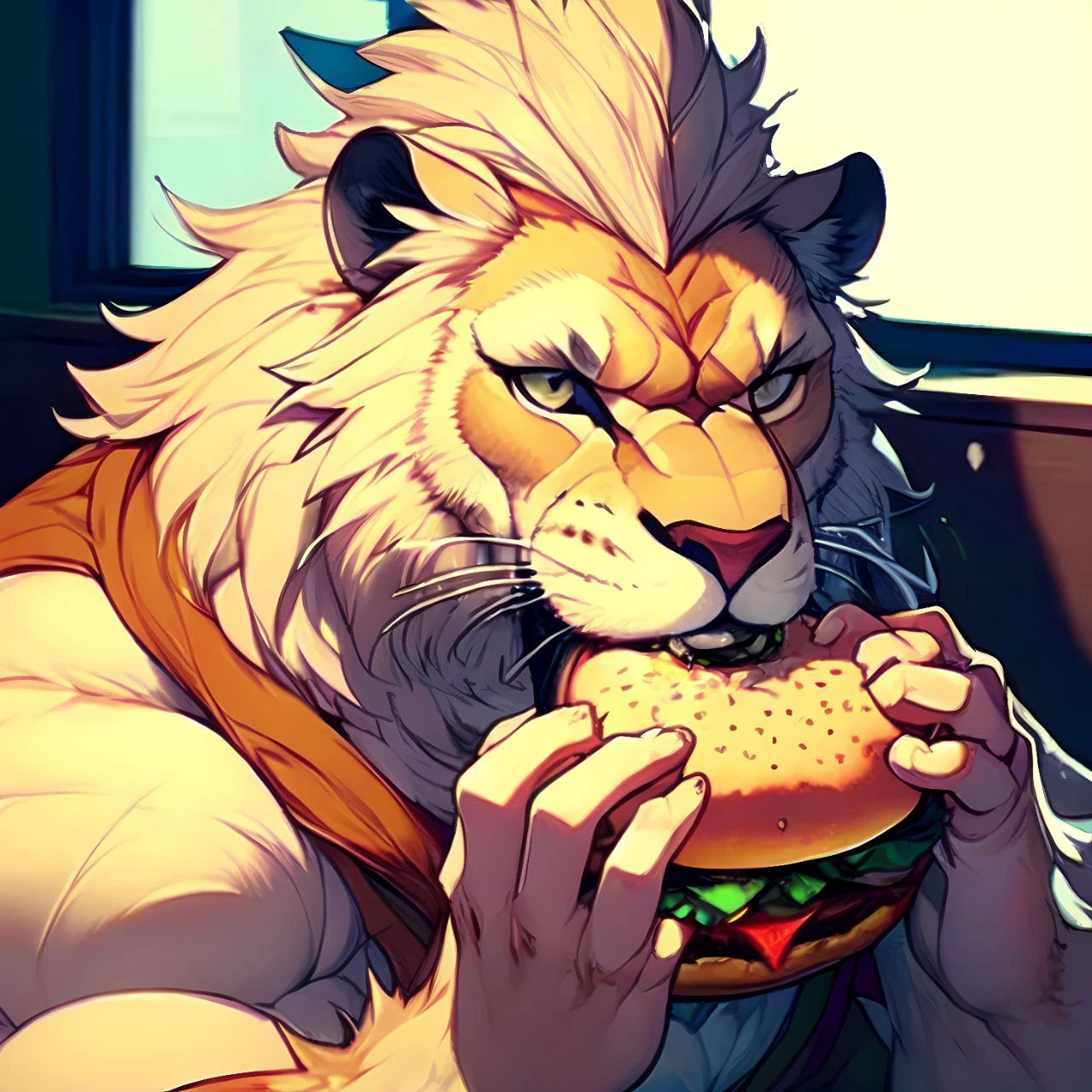 Muscular Lion