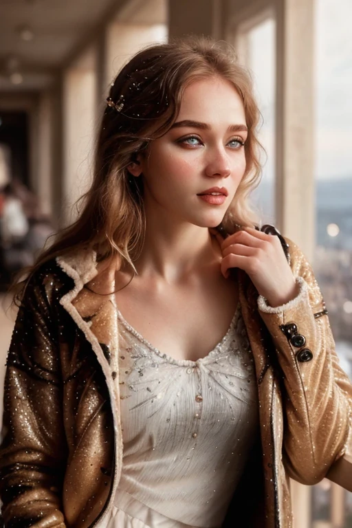 S_blonde hair woman-Cinematic Style