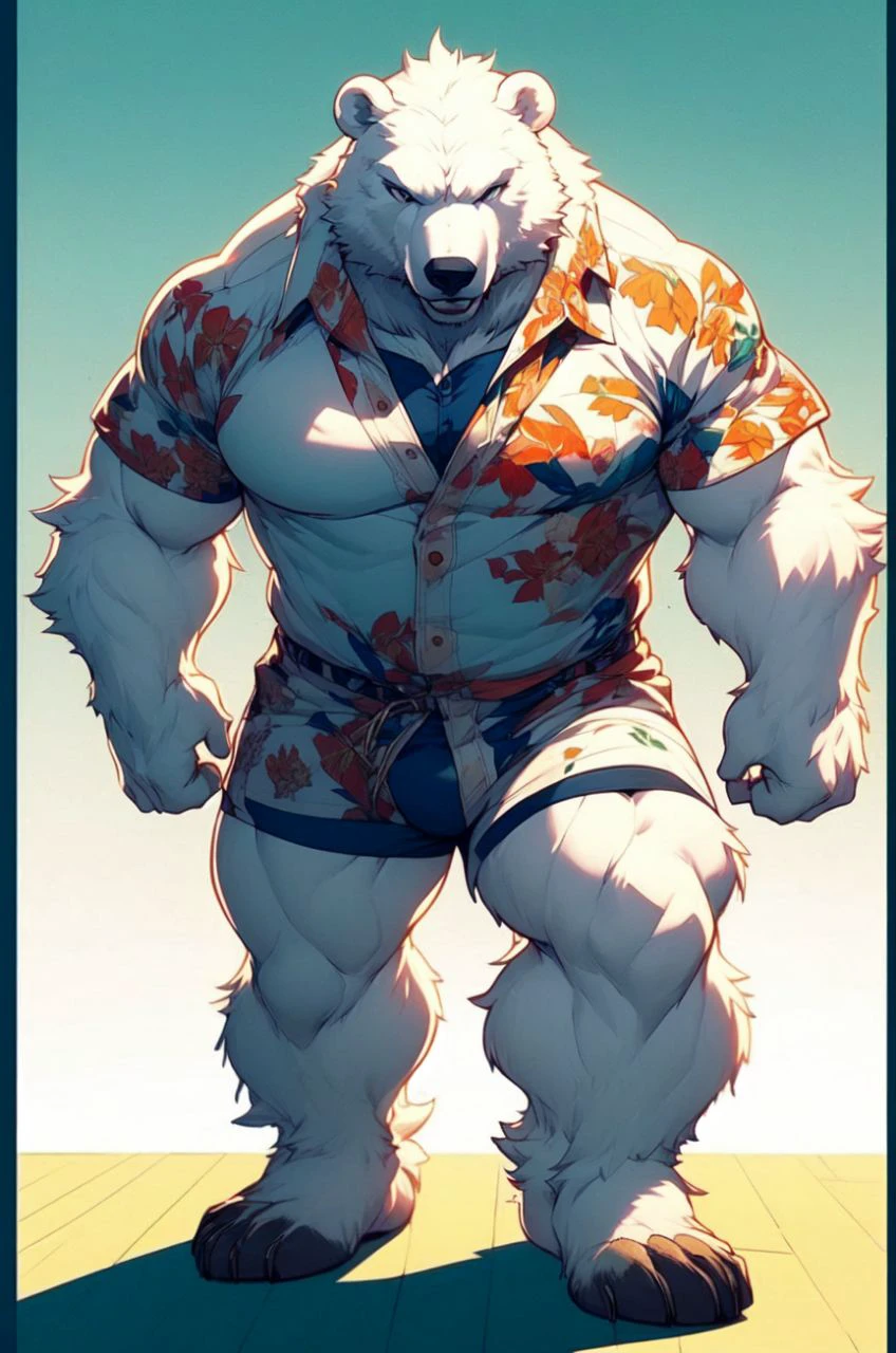 Muscular Polar Bear