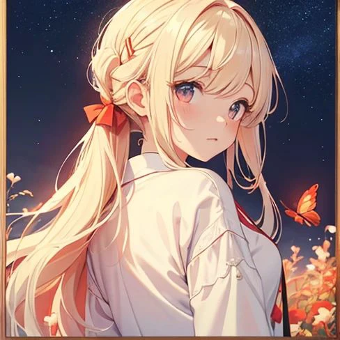 White kimono in Red butterflies 🦋