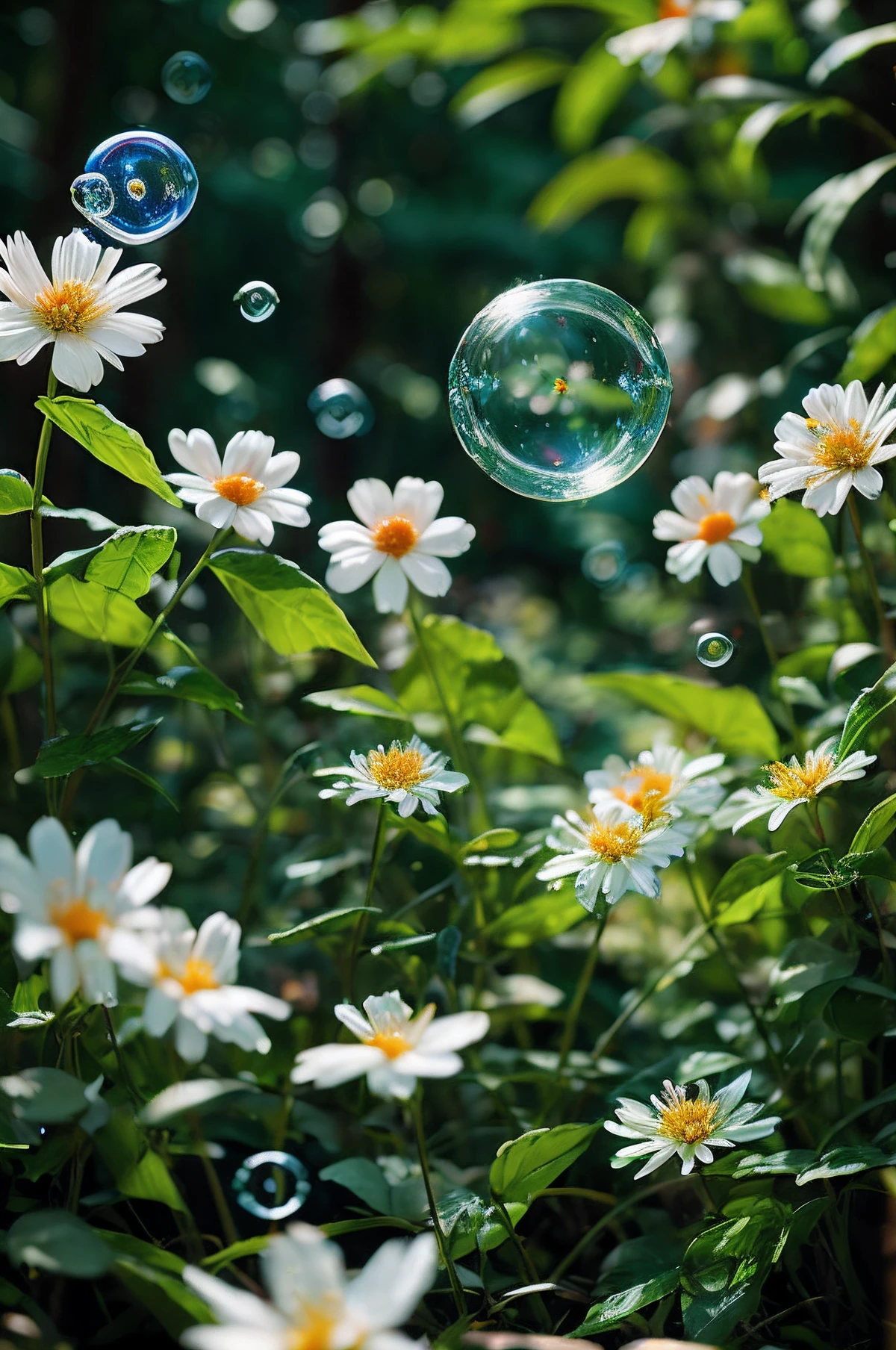 幻想 - Cool Bubble Light and Shadow Forest