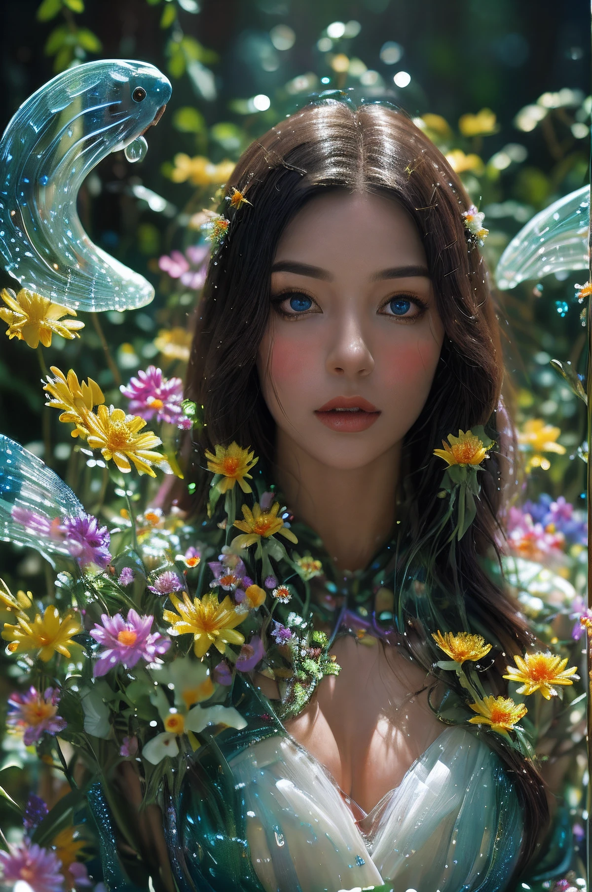 幻想 - Cool Bubble Light and Shadow Forest