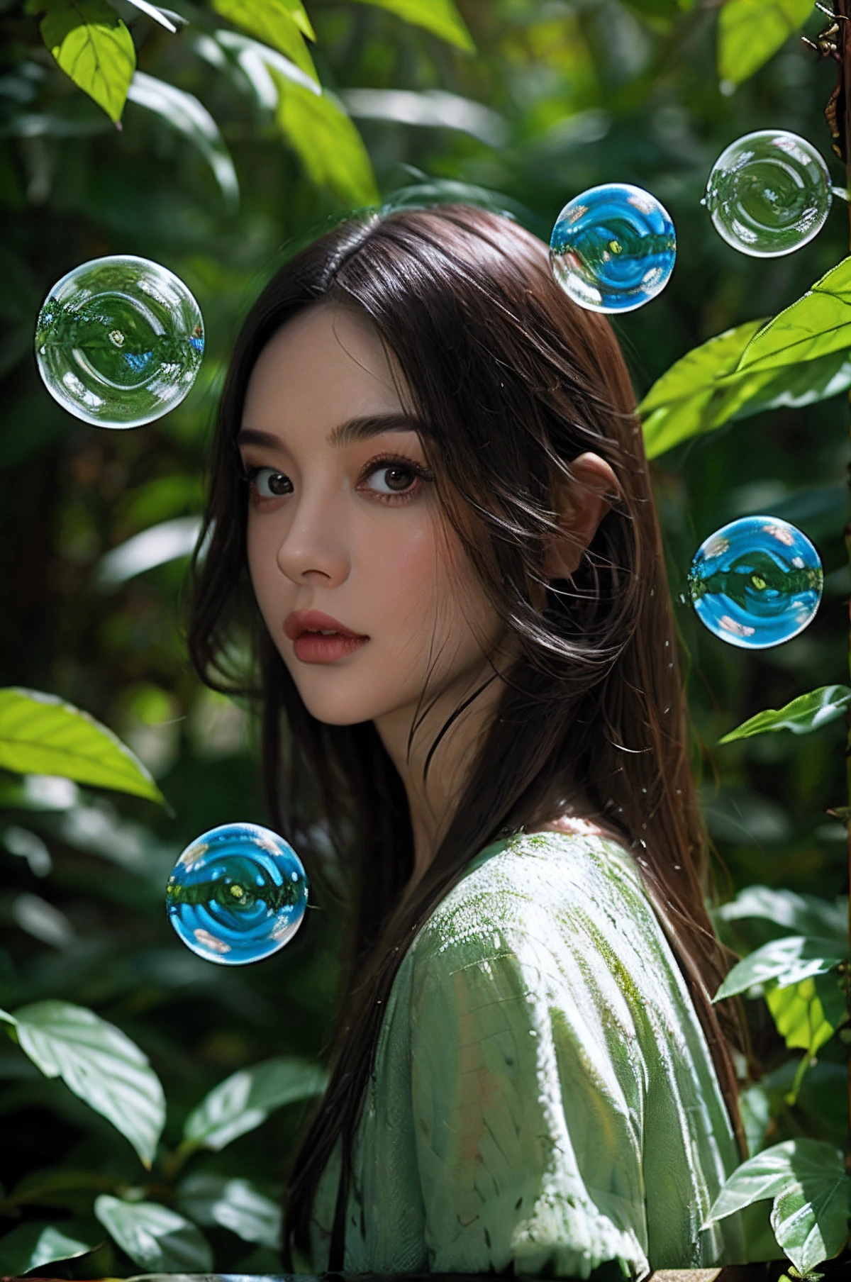 幻想 - Cool Bubble Light and Shadow Forest
