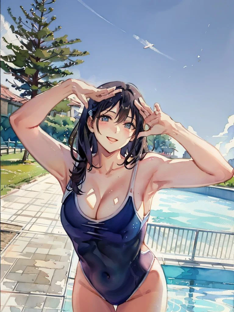 競泳水着先輩