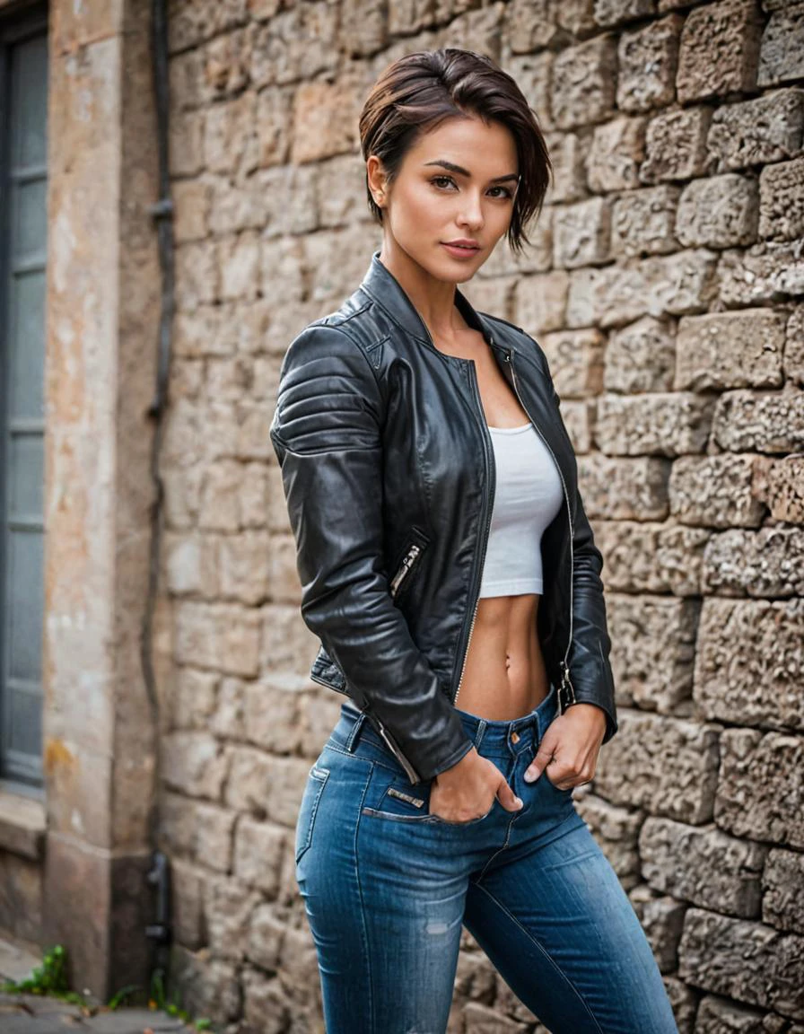 Leather jacket