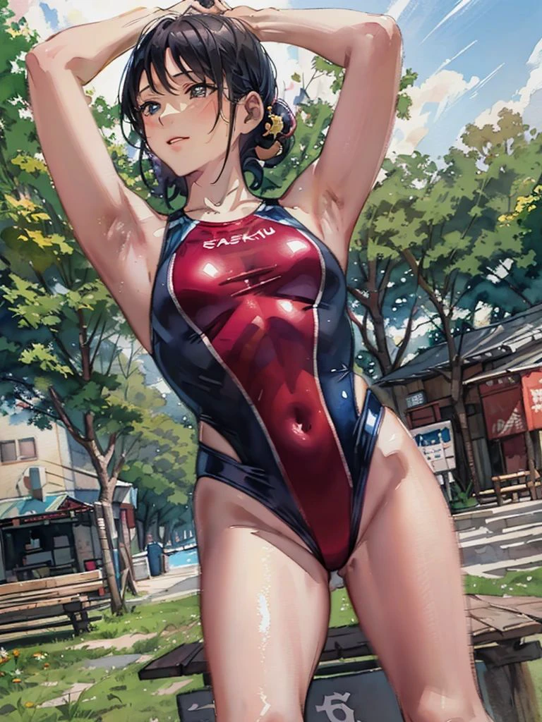 競泳水着先輩