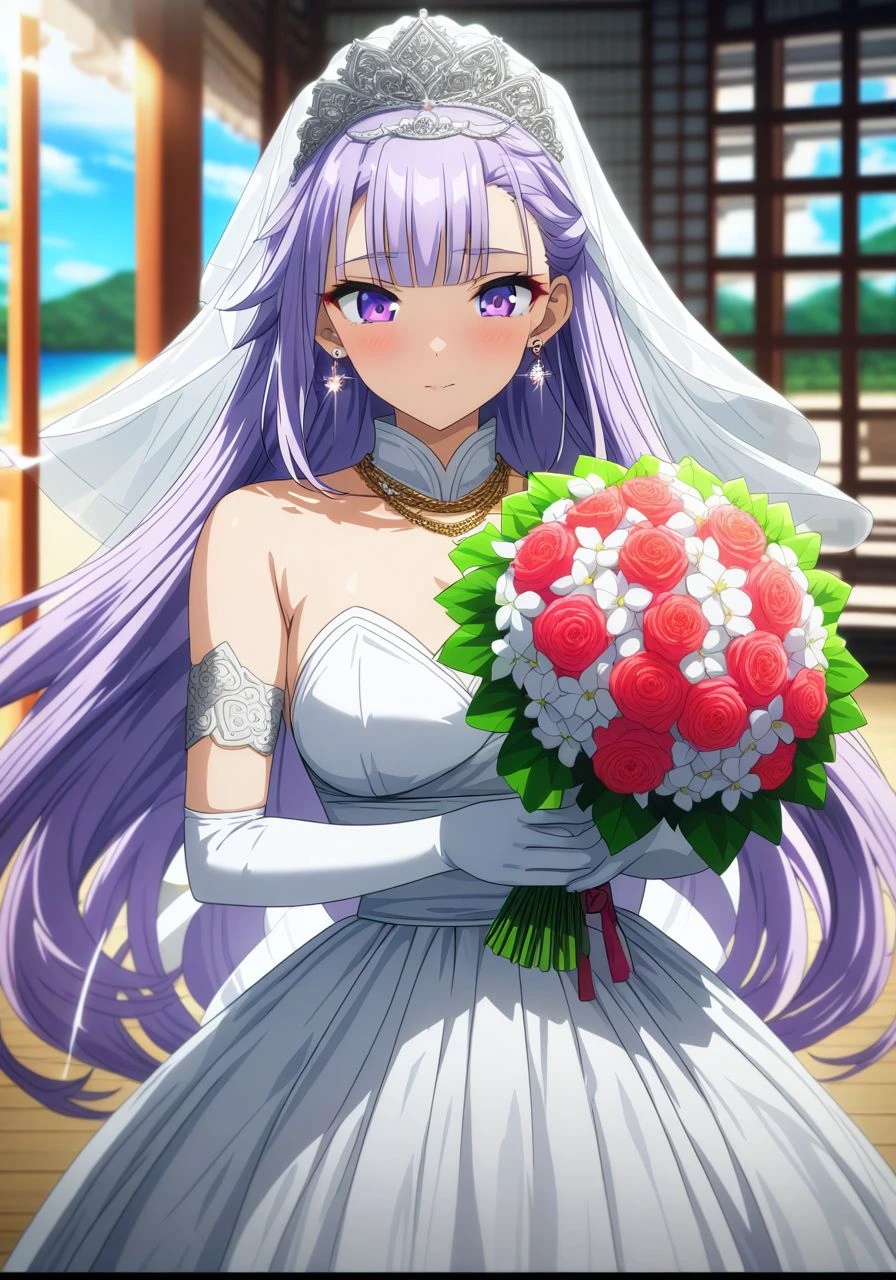 PURPLE HAIR TSUNDERE BRIDE