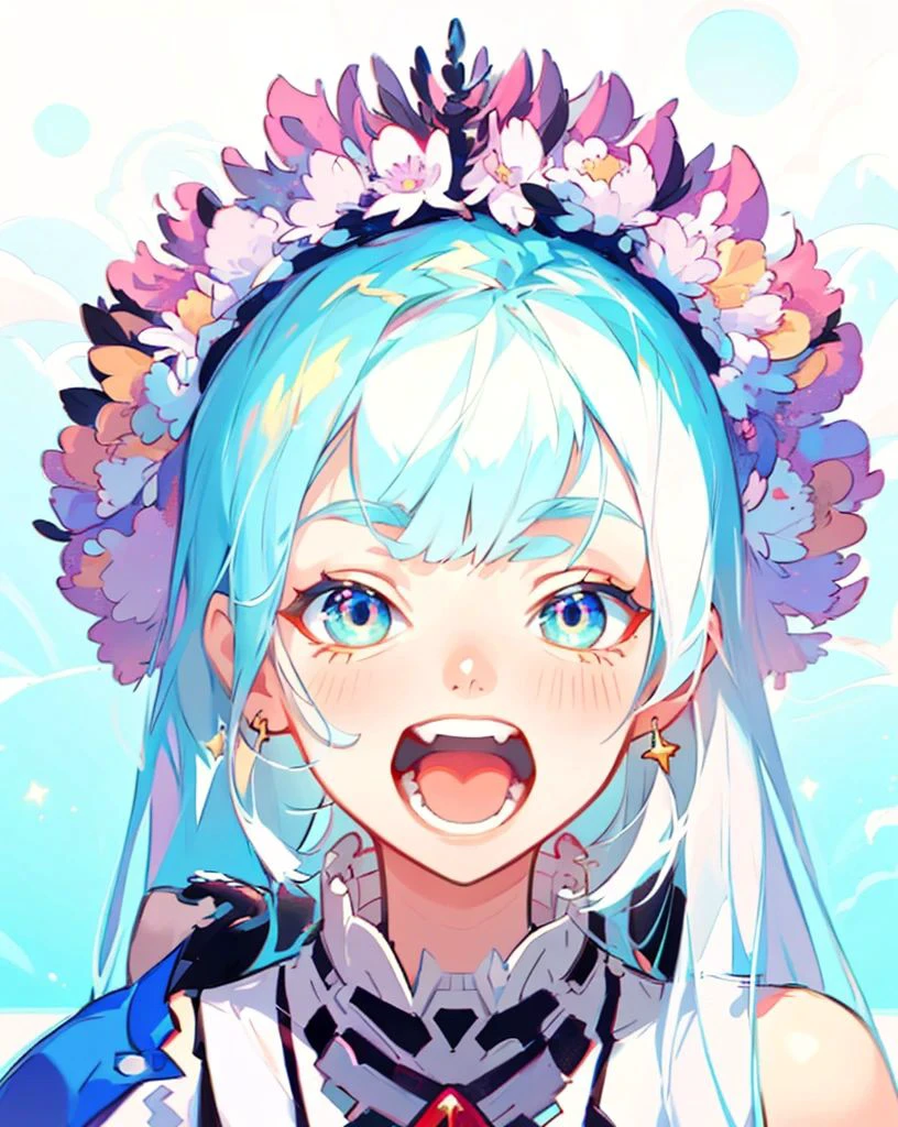 ポップ、キュート、カラフルガール