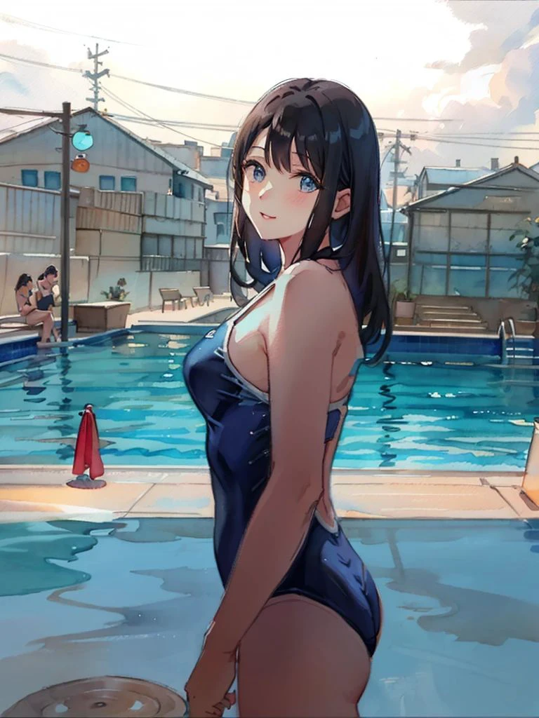 競泳水着先輩
