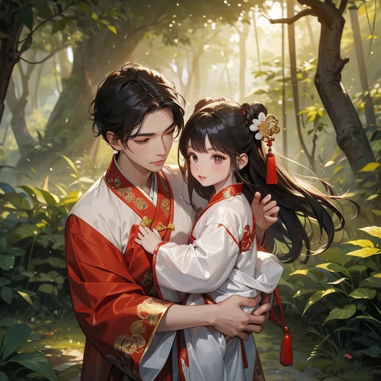 1)Little baby fox and beautiful girl