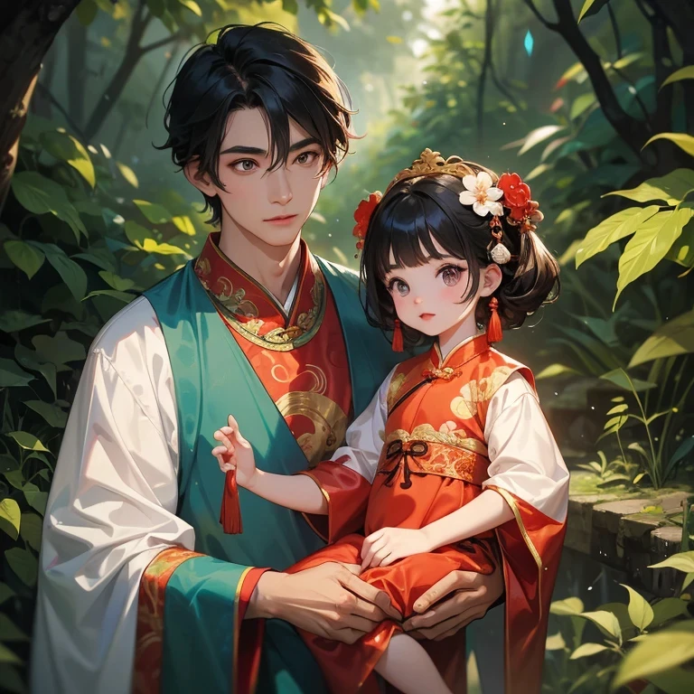 1)Little baby fox and beautiful girl