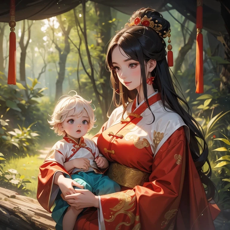 1)Little baby fox and beautiful girl