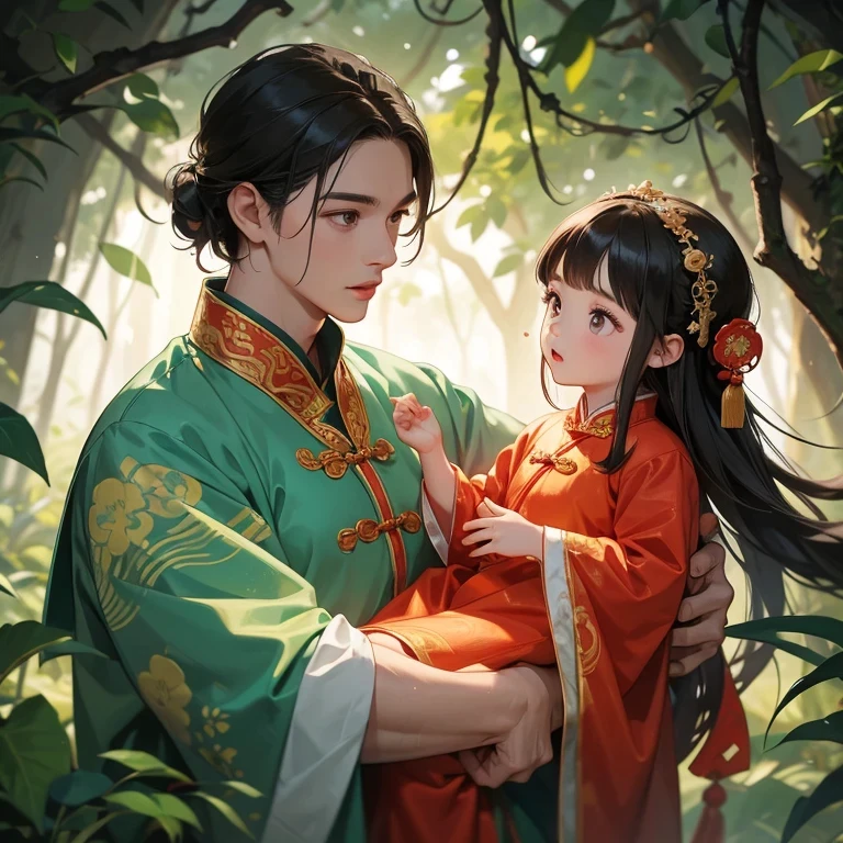 1)Little baby fox and beautiful girl