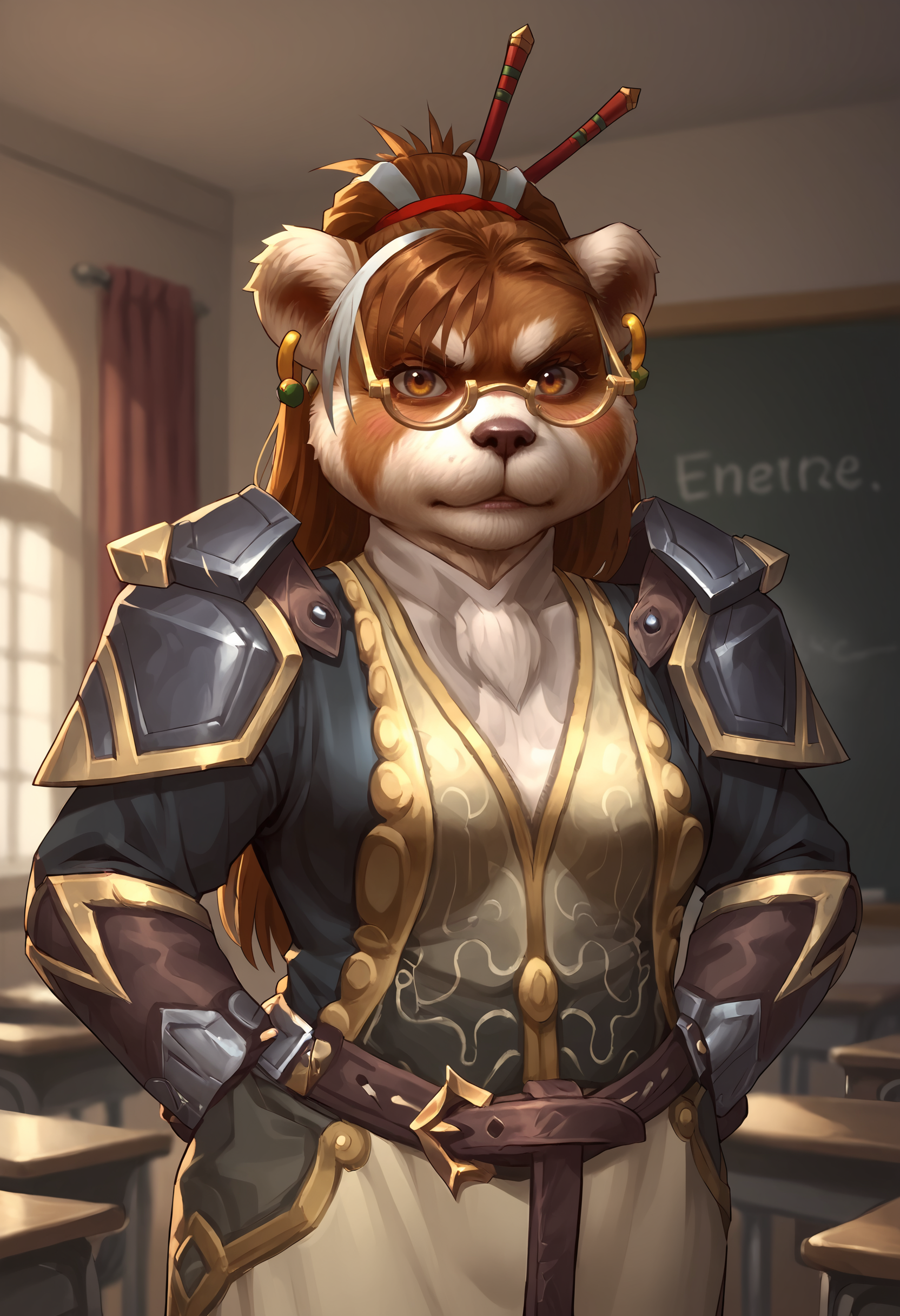 Pandaren Headmistress OC - World of Warcraft SDXL Pony V1.0