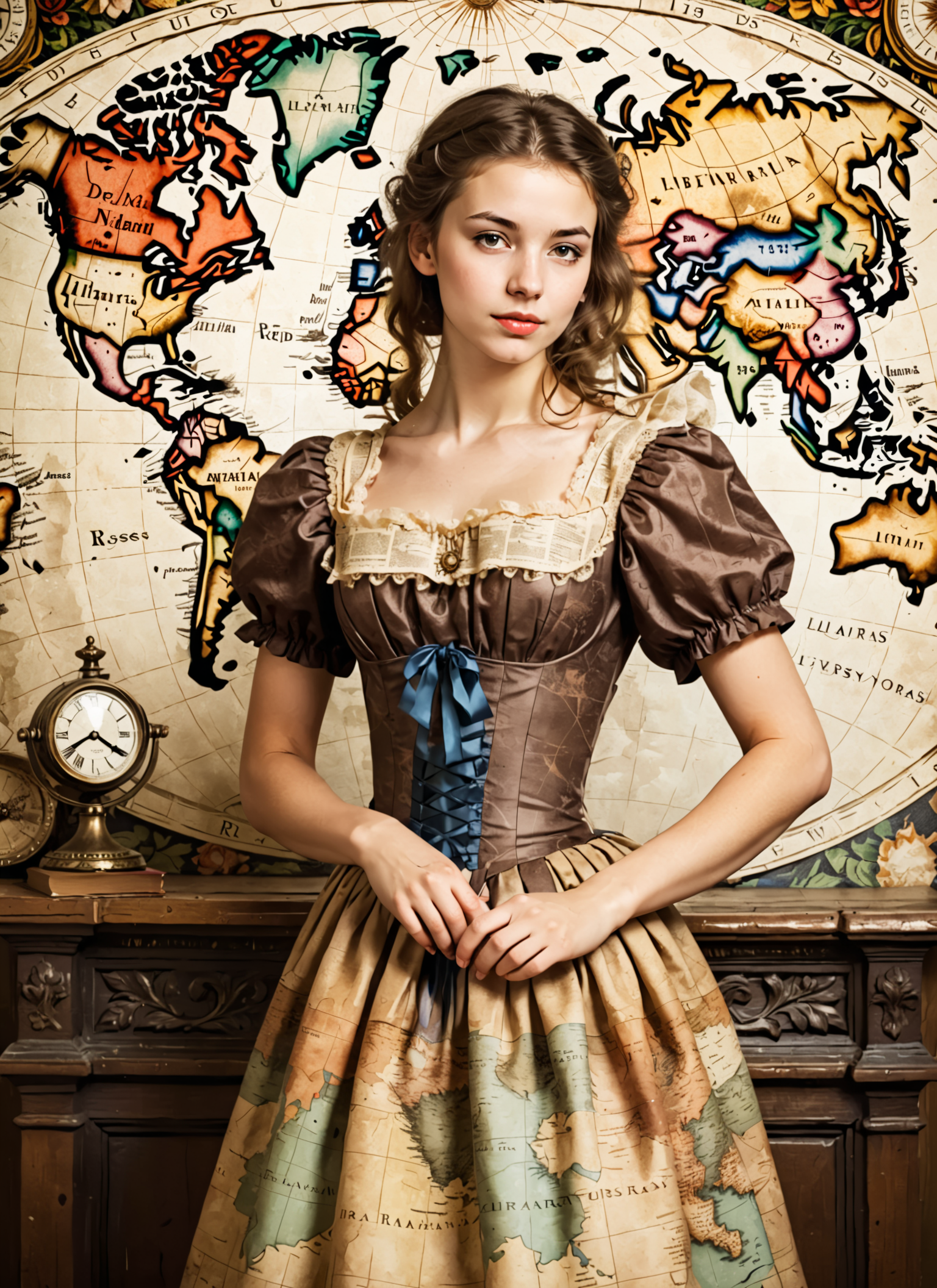 Ruffled Dress - Classic Style v1