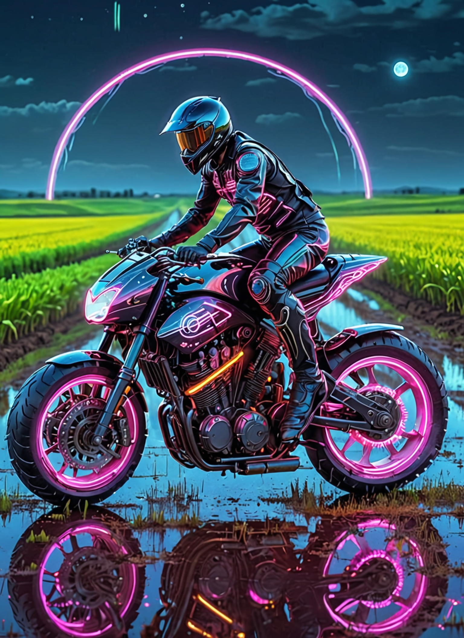 Neon Futuristic Superbike XL v1