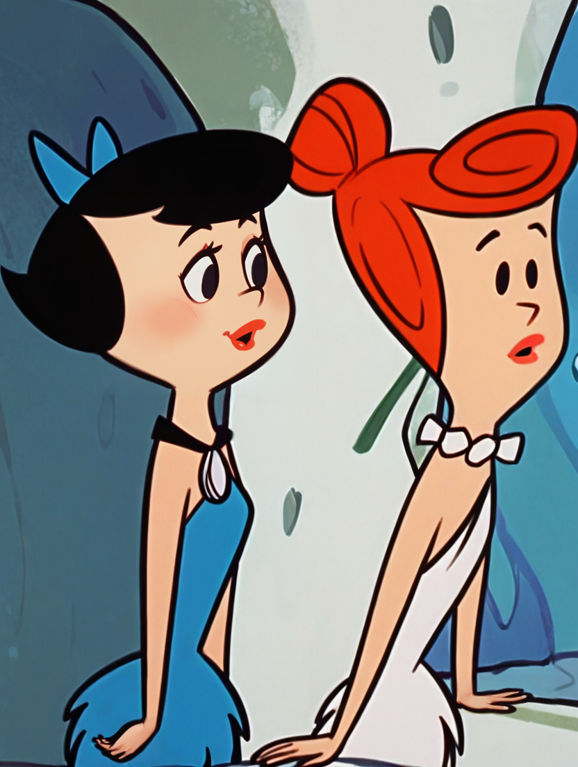 Wilma Flintstone and Betty Rubble - The Flintstones - PonyXL v3