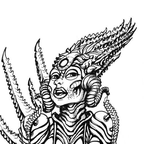 Sil Species Alien - drawing style v1.0