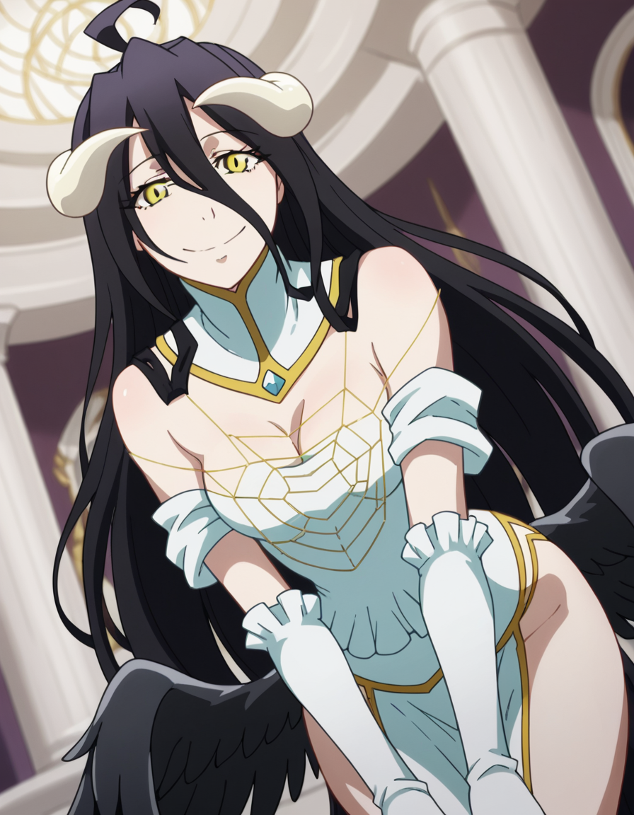 Albedo - Overlord by nochekaiser881 anime_booru