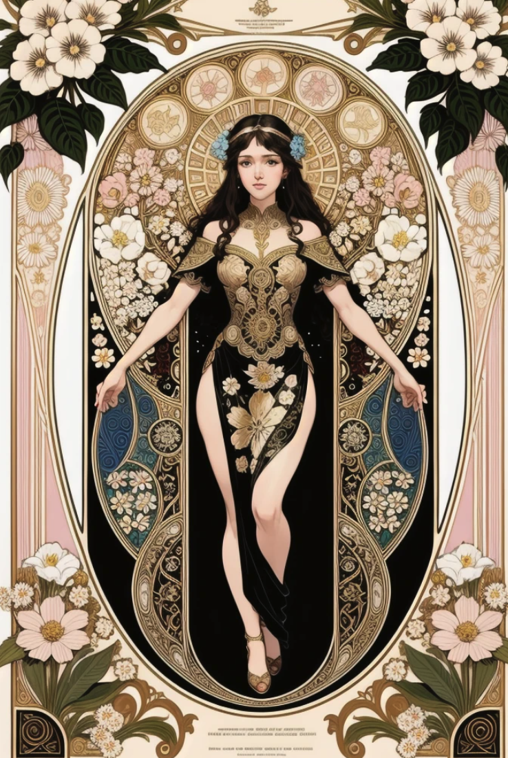 Mucha-style frame 1