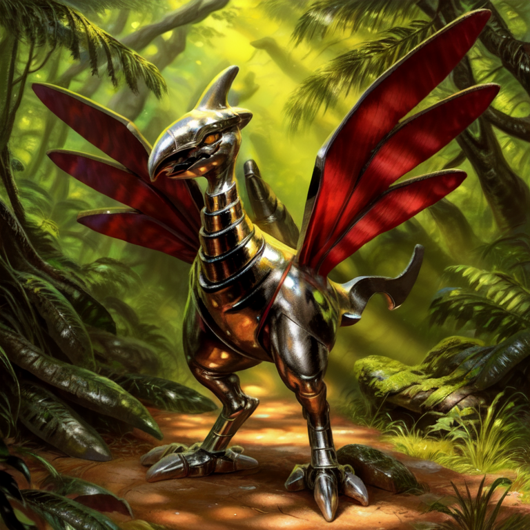 Skarmory Furryrock Easyfluff version Feral by The_Coercer V1.0