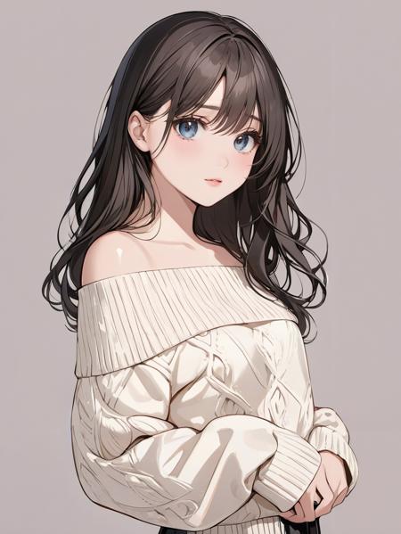 off shoulder sweater XL v1.0