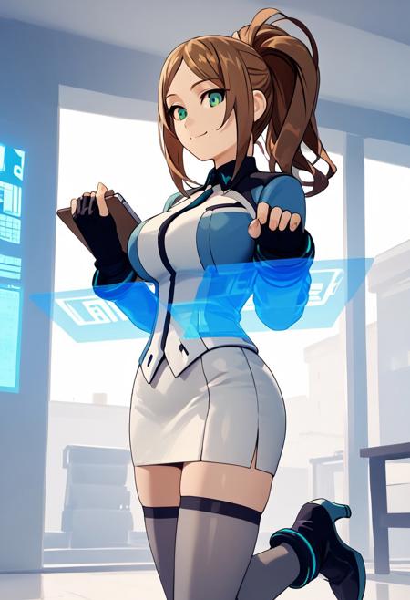 Moniqa Azure Striker Gunvolt 1 Video Game Character V1