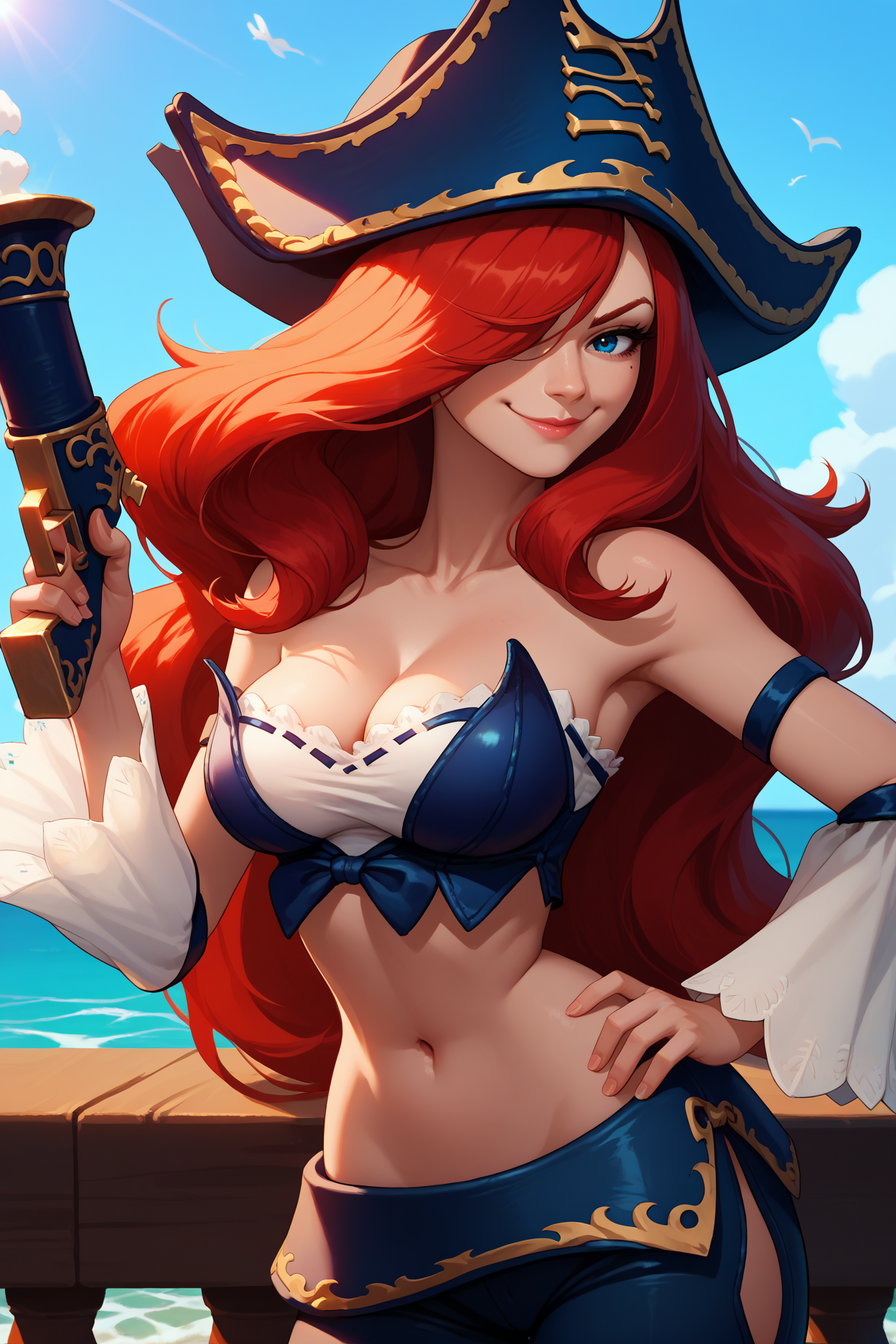 Miss Fortune League of Legends SDXL LoRA 11 Outfits Pony Diffusion 1.0