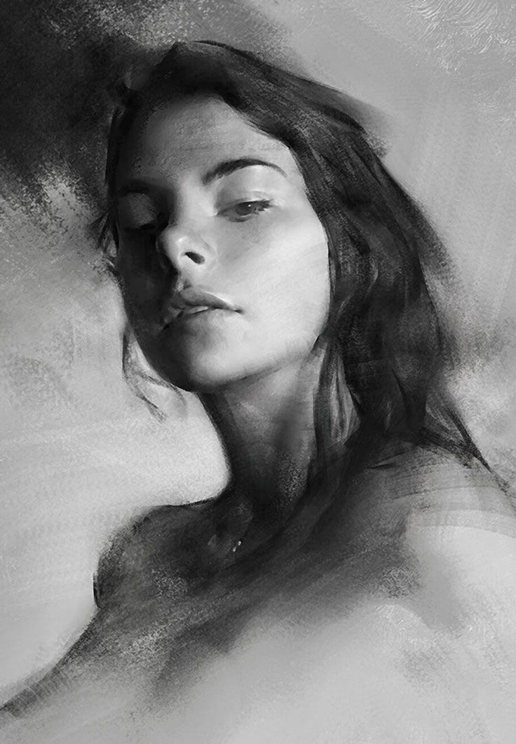 charcoal drawing LORA