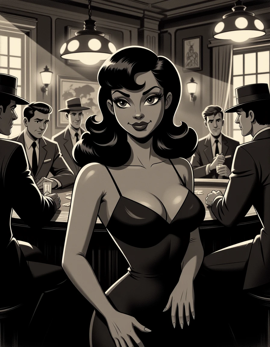 B and W Vintage Cartoon 1