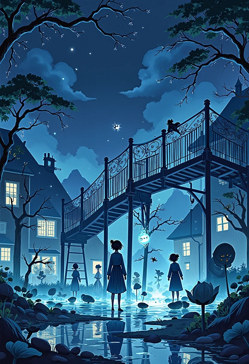 Blue ink style蓝色水墨风格 1