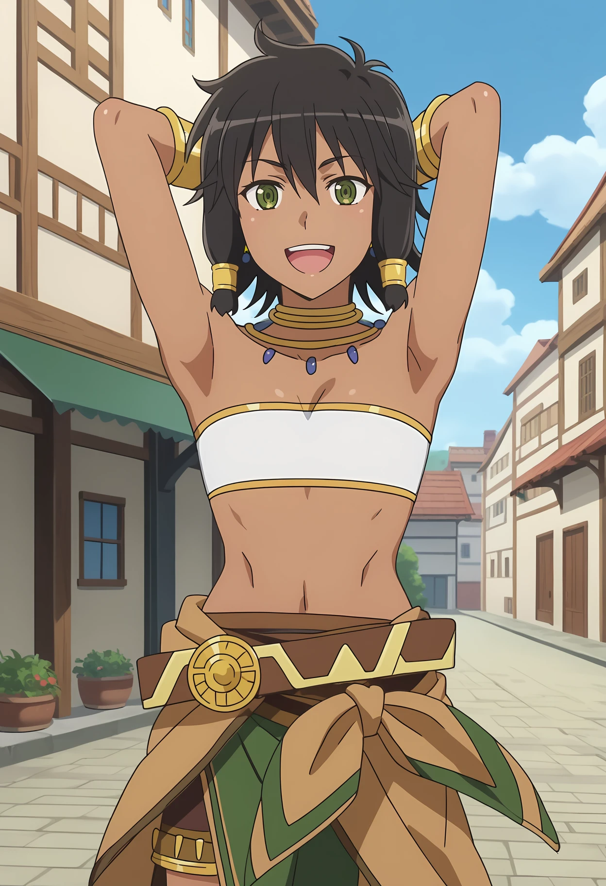 Tiona Hiryute - DanMachi - Dungeon ni Deai wo Motomeru no wa Machigatteiru Darou ka v1