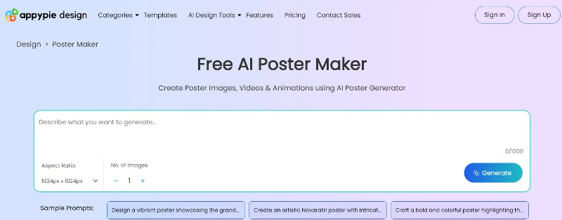 Appypie AI poster maker