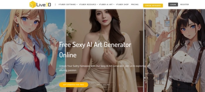 Live 3D Sexy AI Art Generator