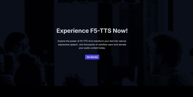 F5TTS Official Website Page