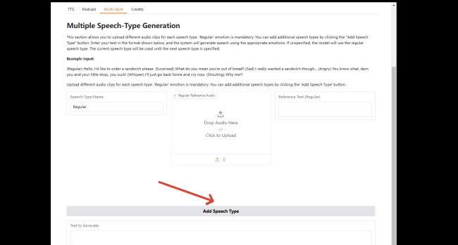 F5TTS Multi-speech Generation Page