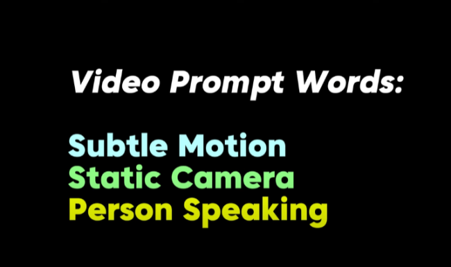 Video Prompt Words