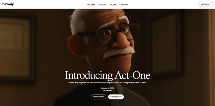 Runway Act-One: Create Character Animations with Ease