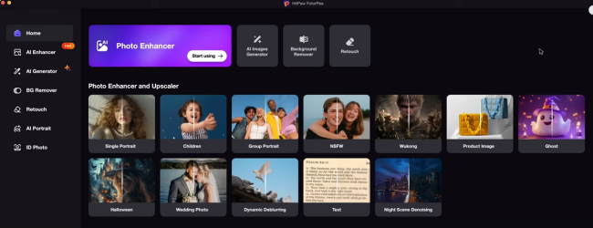HitPaw FotorPea homepage