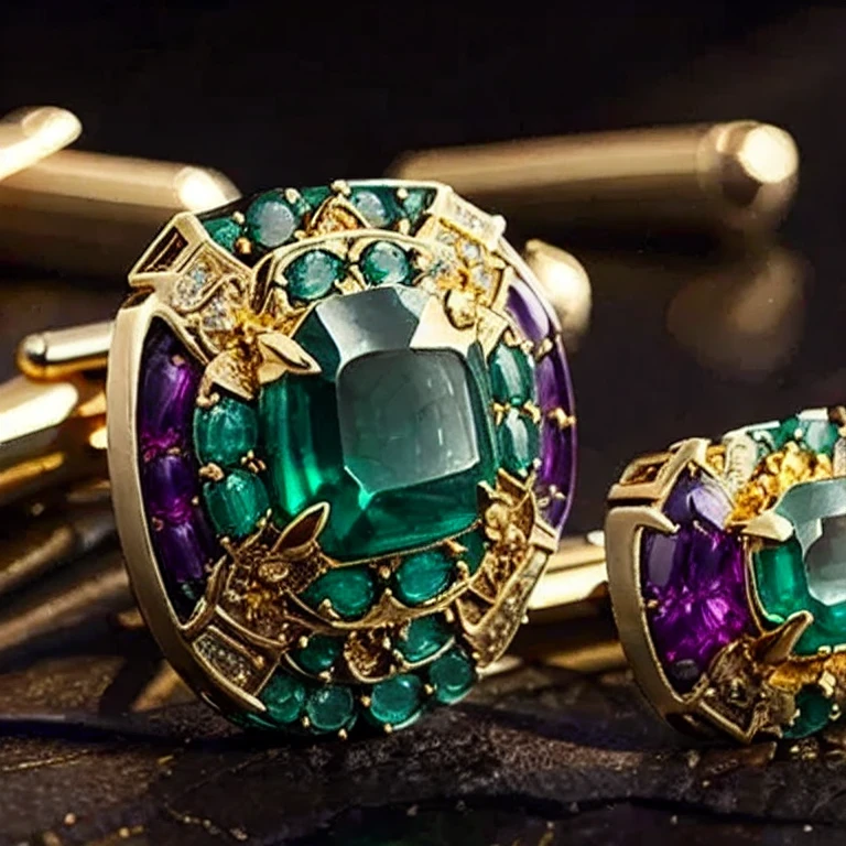 gold emerald gemstone V1.0