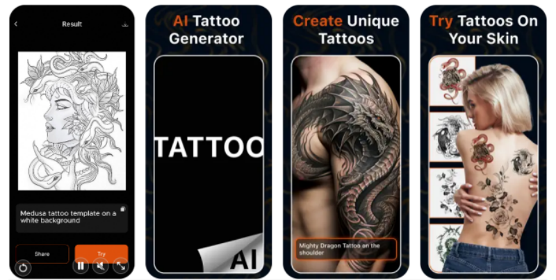 AI Tattoo Generator & Maker's sample diagram