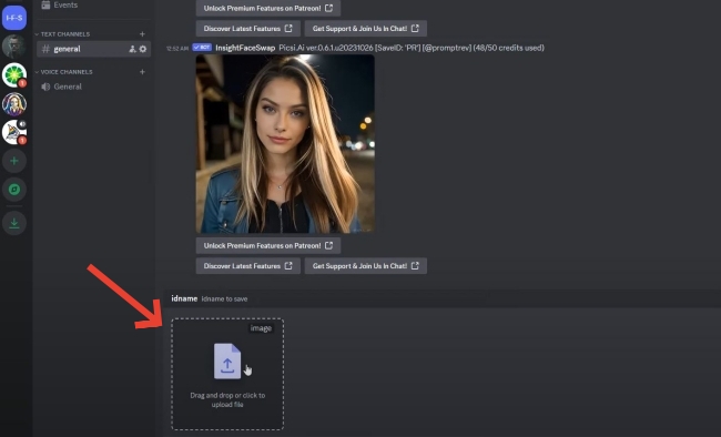 Discord Original Face Upload Page