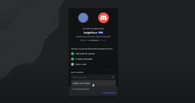 Discord InsightFace Joining Page