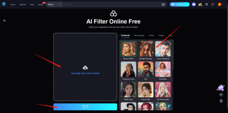 AI Filter Online Free - SeaArt AI 