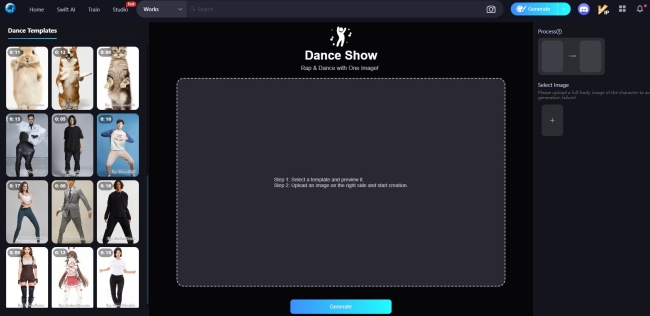 SeaArt Dance Show Page