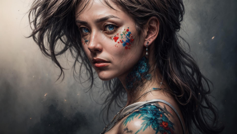 AI tattoo generated image