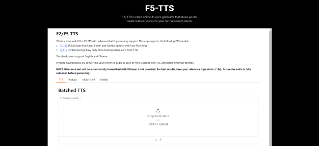 F5-TTS操作页