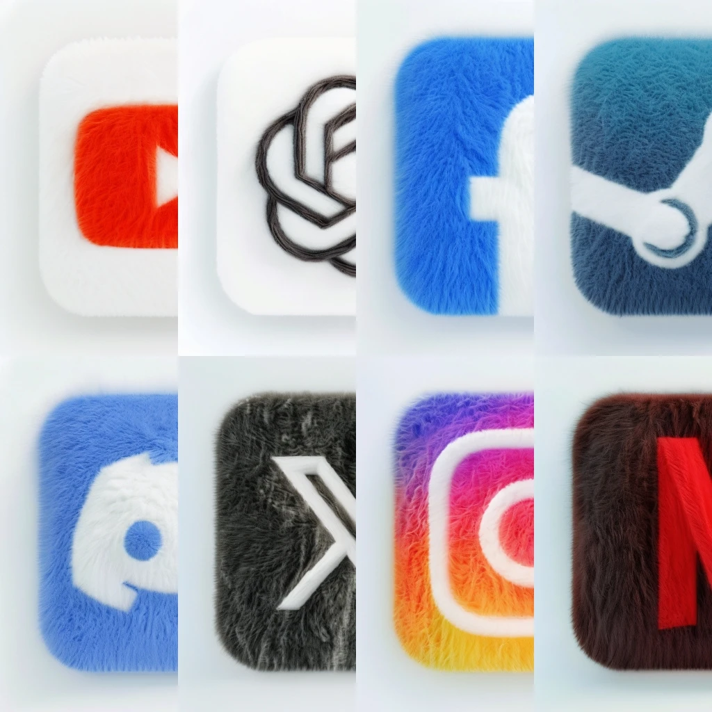 furry&fluffy style icon V1.1 毛茸茸风格图标 V1.1