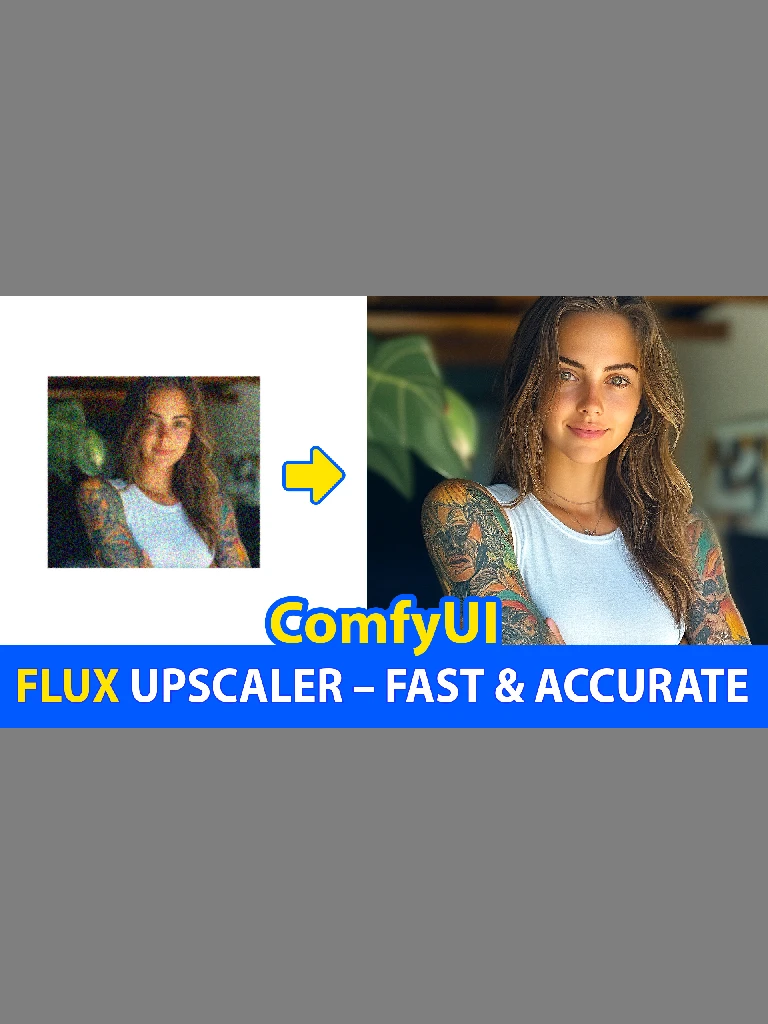 ComfyUI FLUX UPSCALER – FAST & ACCURATE